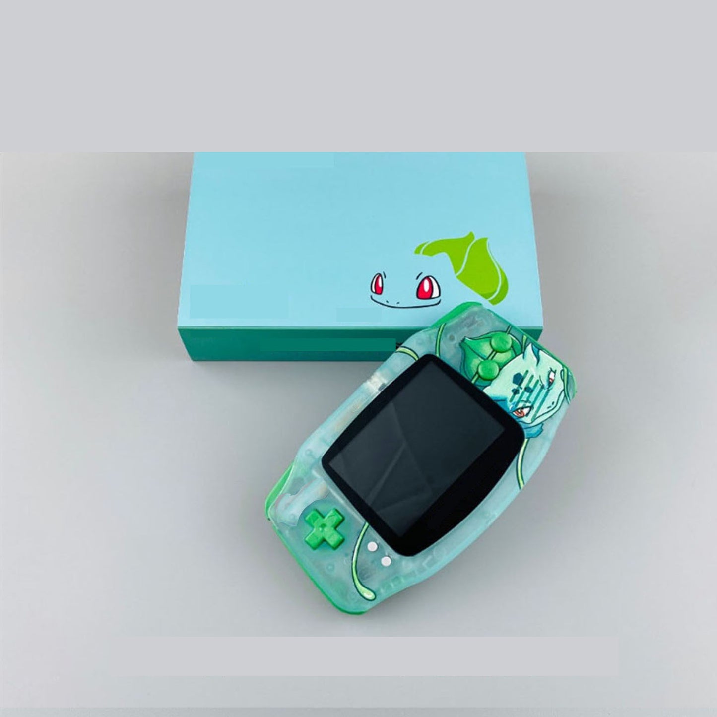 Bulbasaur Themed Game Boy Advance Console with IPS Screen - Built-to-Order