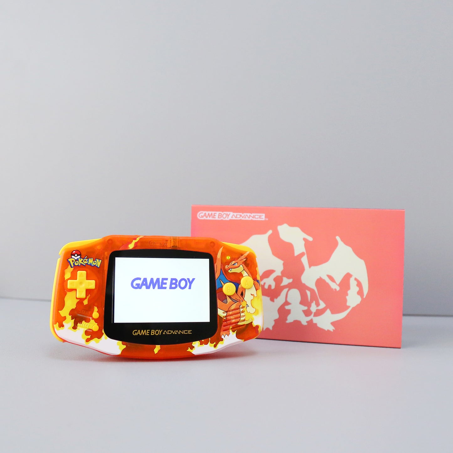 Charizard #1 Themed Game Boy Advance Console with IPS Screen - Built-to-Order