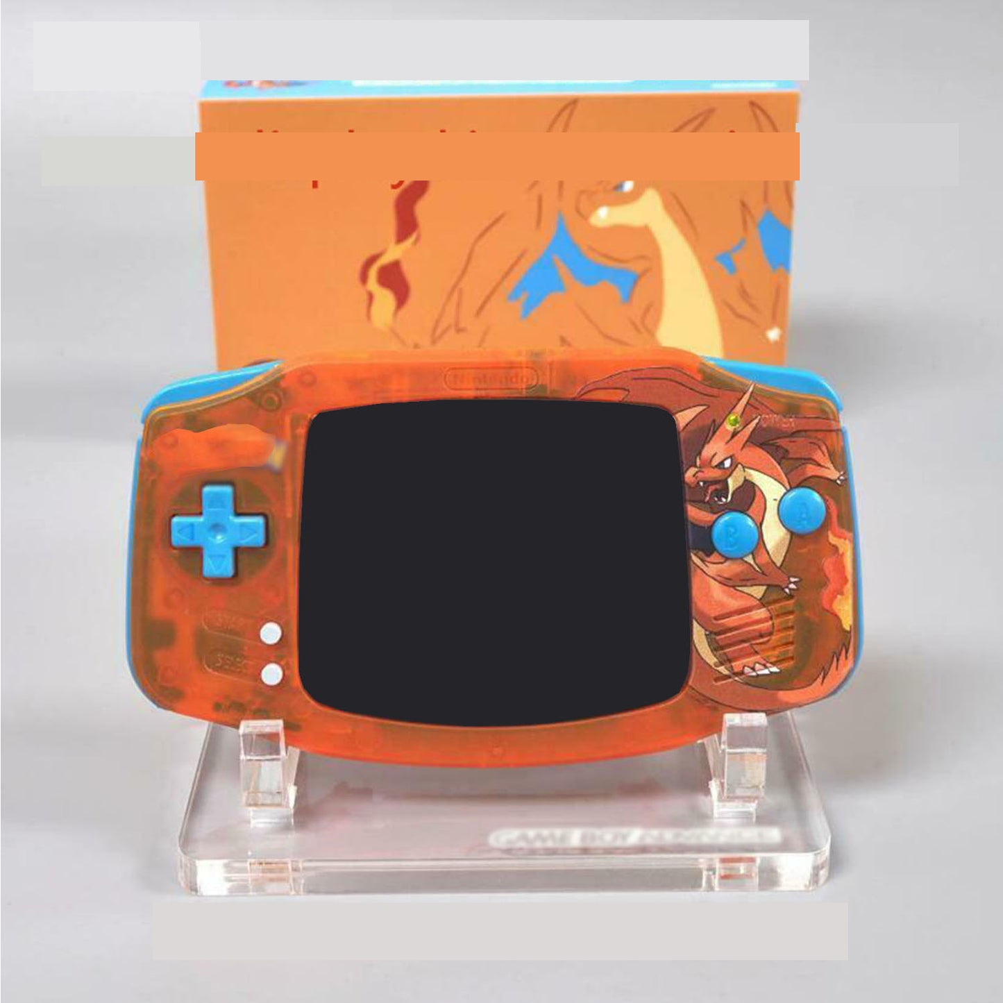 Charizard #2 Themed Game Boy Advance Console with IPS Screen - Built-to-Order