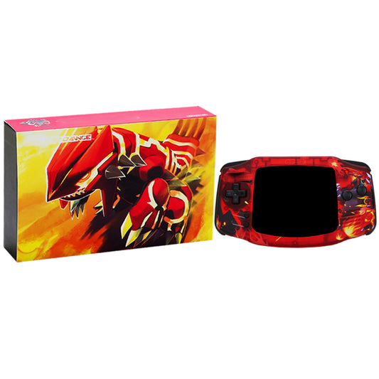 Groudon Themed Game Boy Advance Console with IPS Screen - Built-to-Order