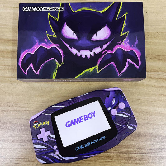 Haunter Themed Game Boy Advance Console with IPS Screen - Built-to-Order