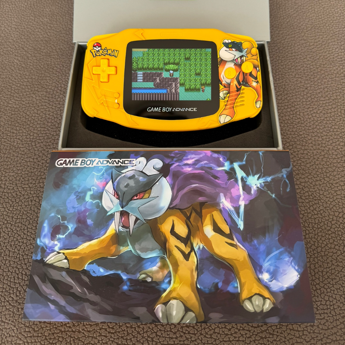 Raikou Themed Game Boy Advance Console with IPS Screen - Built-to-Order