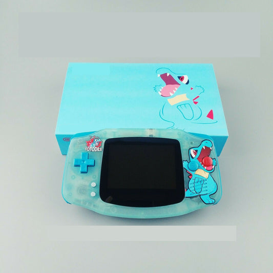 Totodile Themed Game Boy Advance Console with IPS Screen - Built-to-Order