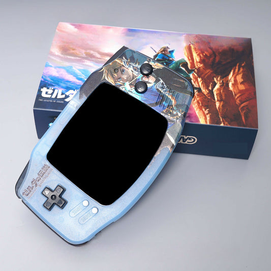 Zelda: Breath of the Wild Themed Game Boy Advance Console with IPS Screen - Built-to-Order